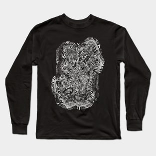 Mandala Cat Long Sleeve T-Shirt